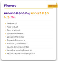 membresia pionero